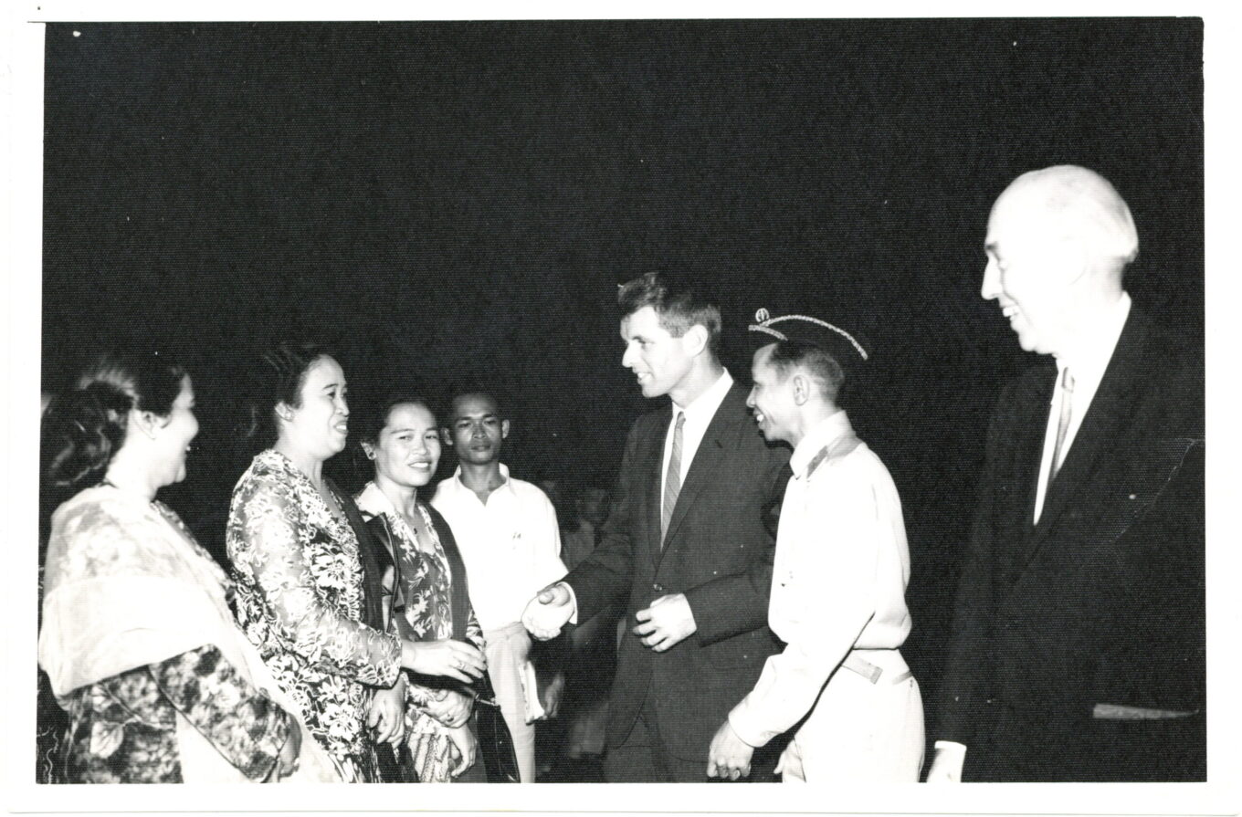 Robert F. Kennedy during a goodwill tour of Asia