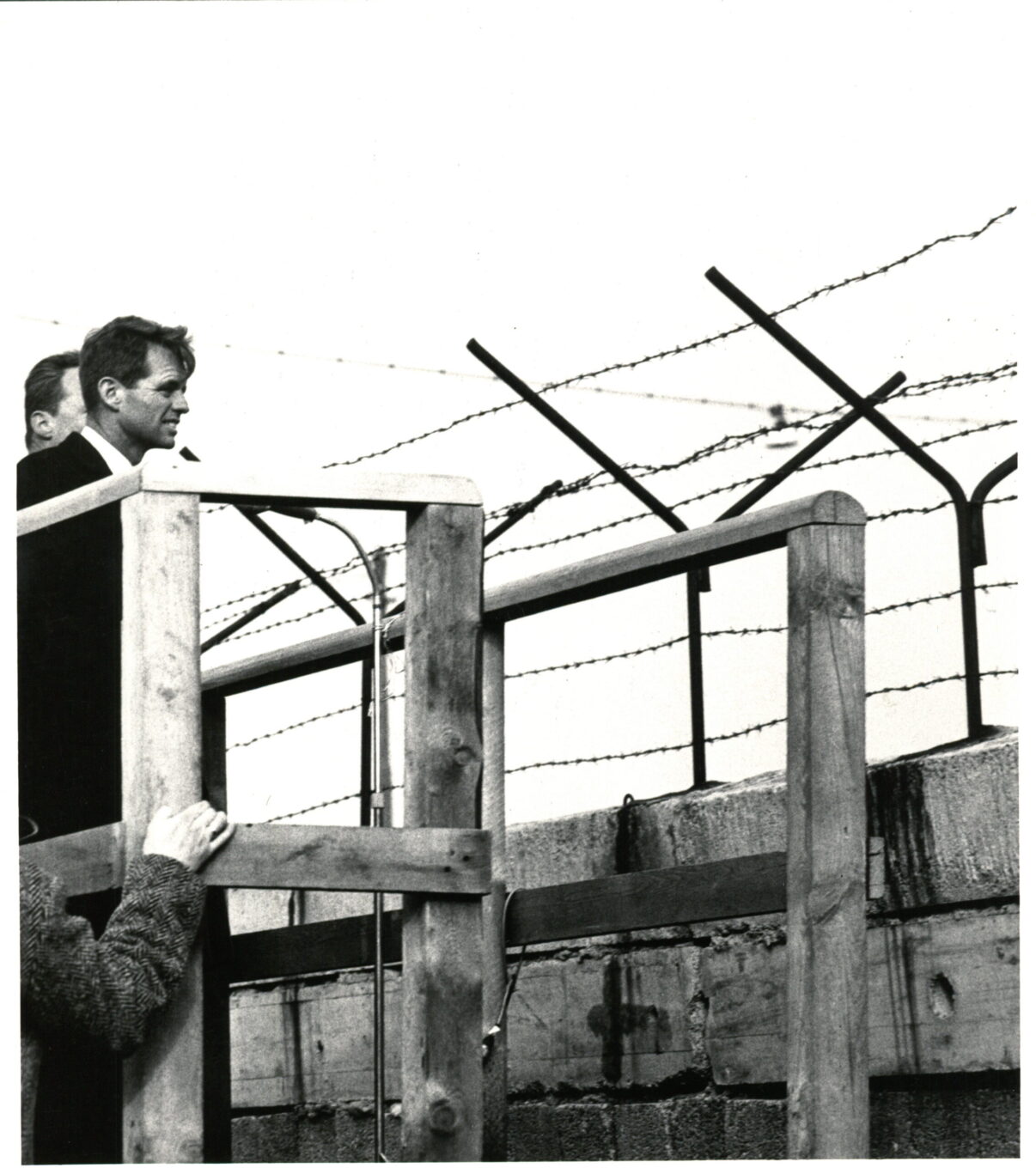 Robert F. Kennedy at the Berlin wall