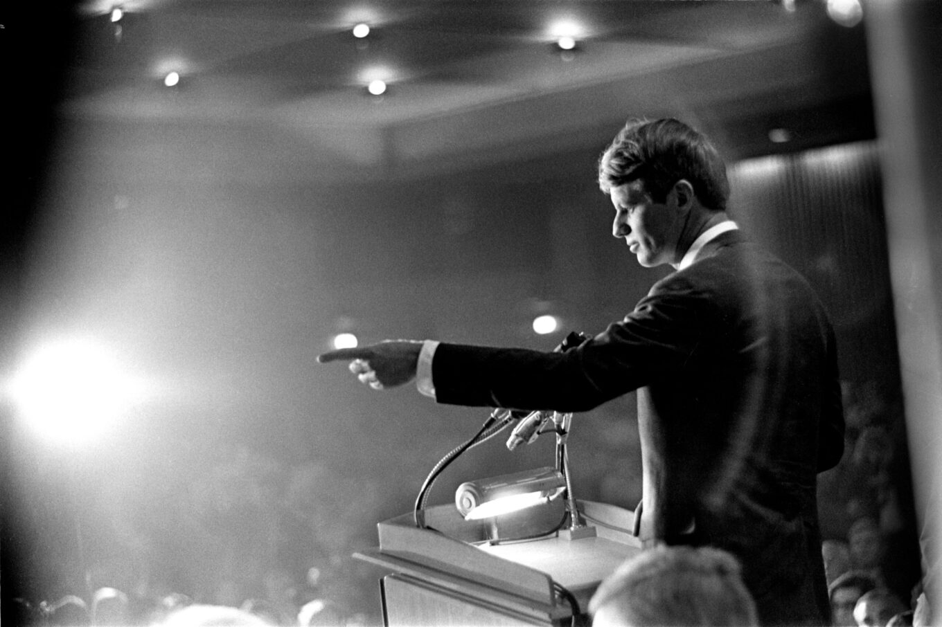 RFK at his last presidential campaign event, 1968