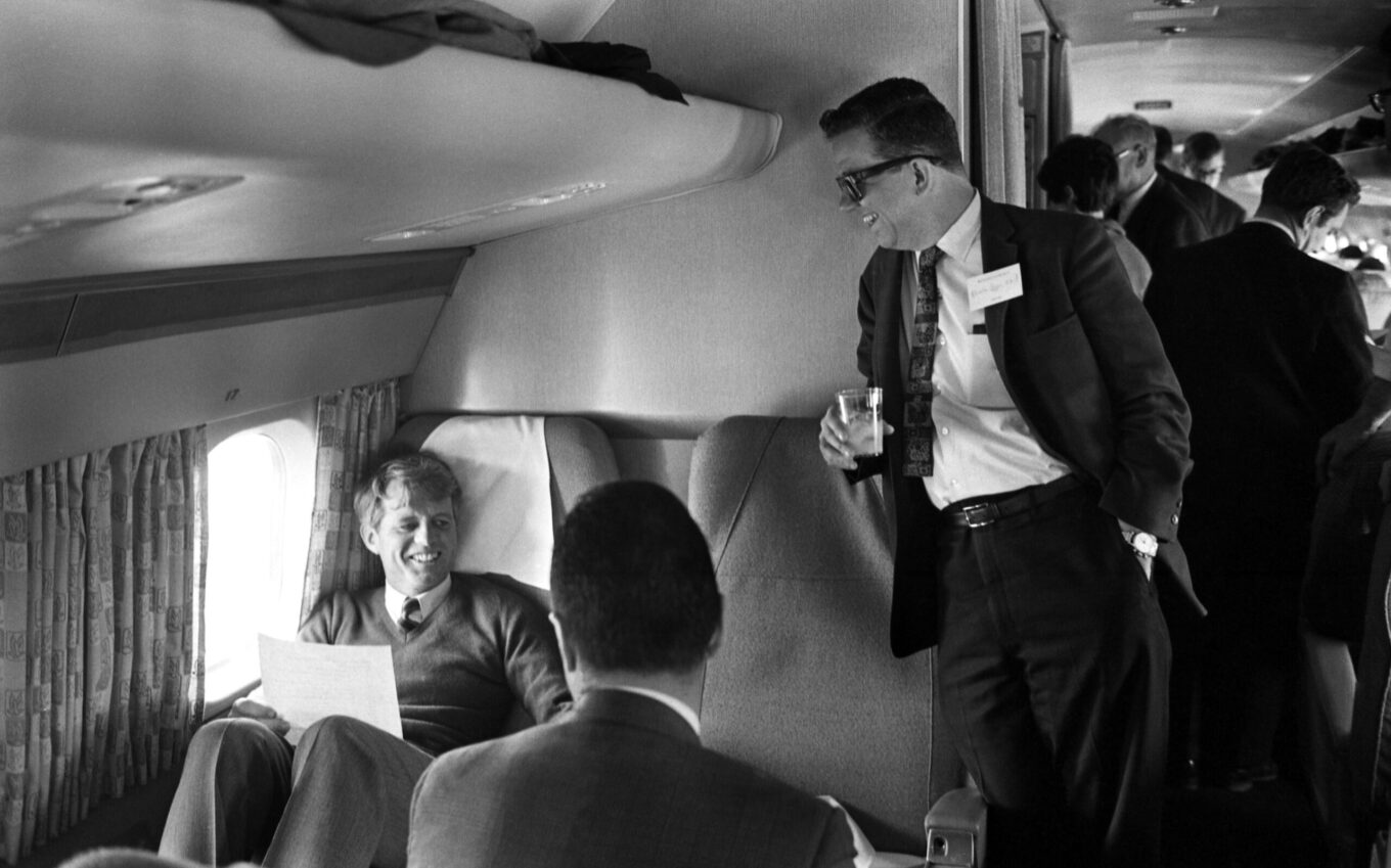 Robert F. Kennedy on the presidential campaign trail, 1968