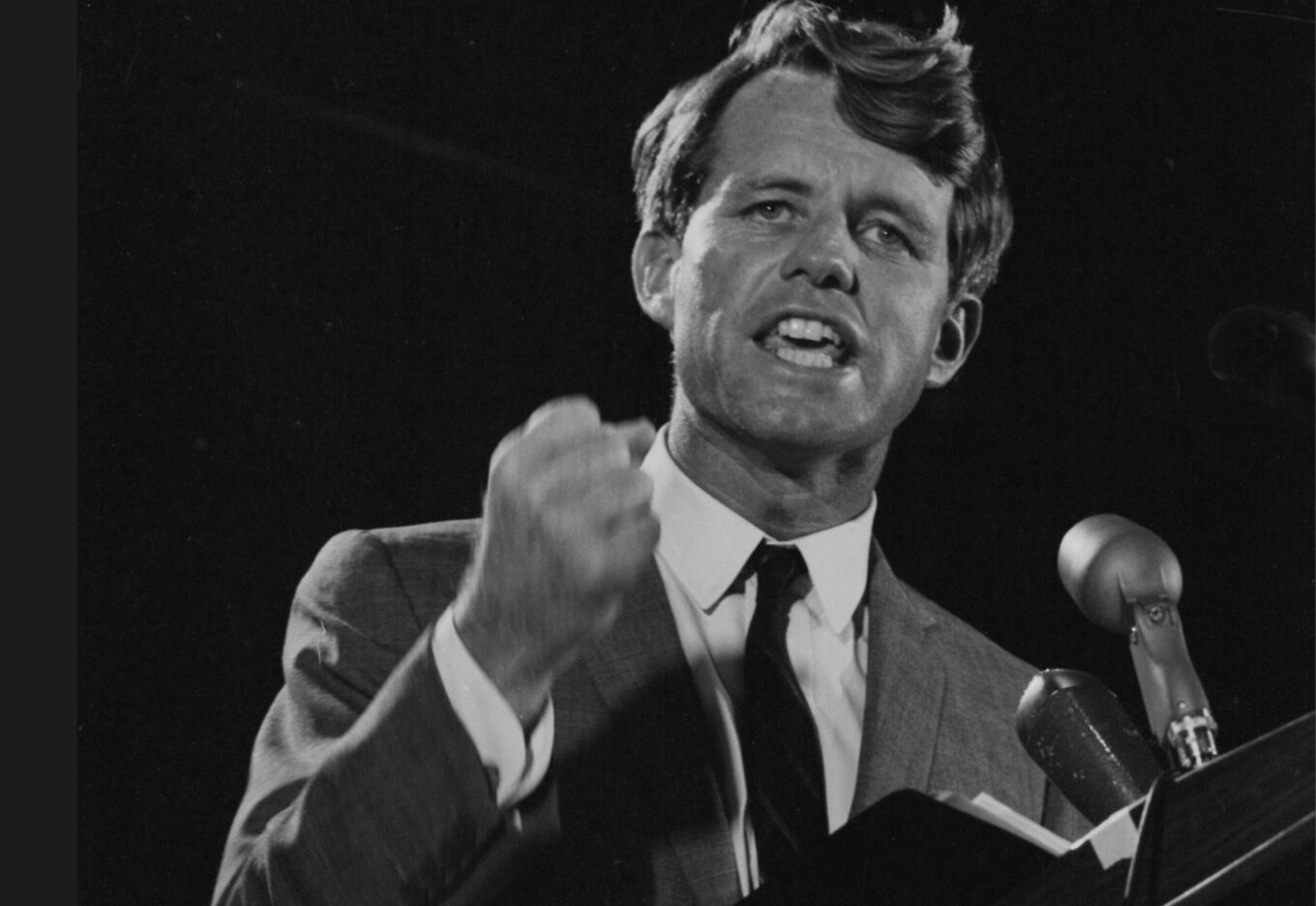 Robert Kennedy during campaign speech