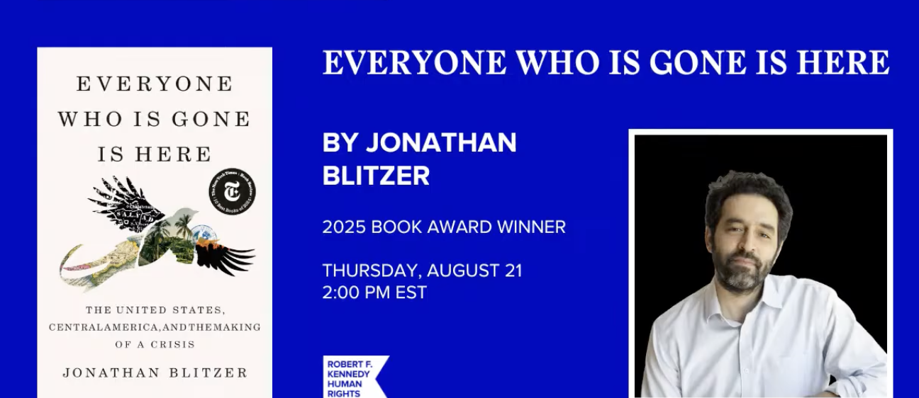 RFKHR Book Club Discusses Jonathan Blitzer’s Everyone Who is Gone is Here