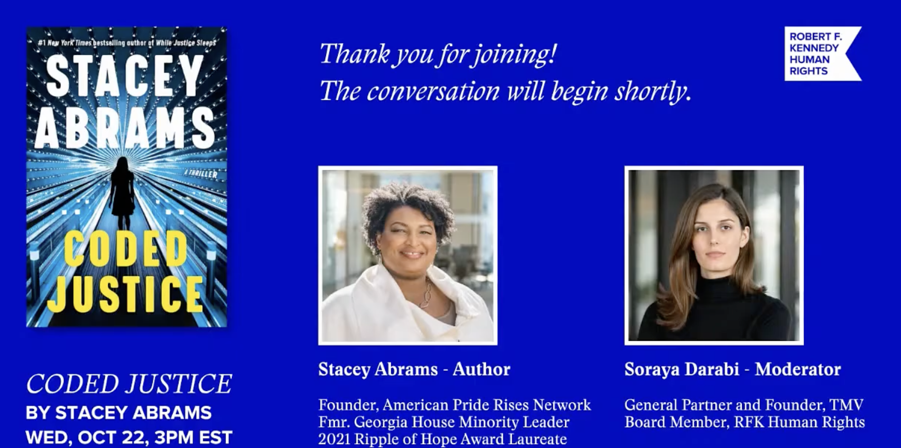 In Conversation with Stacey Abrams: Artificial Intelligence, DEI, and Human Responsibility in ‘Coded Justice’